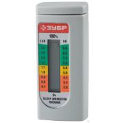 Тестер уровня заряда батарей ЗУБР для элементов питания ААА, АА, С, D, LR44, 6LR61 корунд