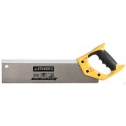 Ножовка для стусла c усиленным обушком пила 350 мм, 12 TPI, прямой зуб, для точного реза, STAYER, COBRA 12