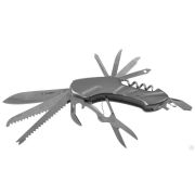 Нож ЗУБР Мастер складной многофункциональный, 12 в 1, металлическая рукоятка