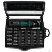 Отвертка Набор реверсивная с насадками 55 шт KRAFTOOL Expert-55