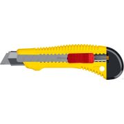 Нож упрочненный с метал направляющей и сдвижным фиксатором FORCE-M, сегмент лезвия 18 мм, STAYER