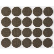 Накладки STAYER COMFORT на мебельные ножки, самоклеящиеся, фетровые, коричневые, круглые - диаметр 22 мм, 20 шт