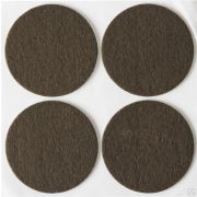 Накладки STAYER COMFORT на мебельные ножки, самоклеящиеся, фетровые, коричневые, круглые - диаметр 50 мм, 4 шт