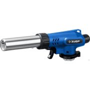 Газовая горелка ЗУБР ГП-500 с пьезоподжигом, на баллон с цанговым соединением, увеличенный выход пламени 1300°С