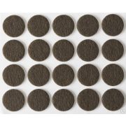 Накладки STAYER COMFORT на мебельные ножки, самоклеящиеся, фетровые, коричневые, круглые - диаметр 16 мм, 20 шт