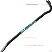 Лом-гвоздодер 450 мм, 14 мм, круглый, СИБИН