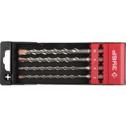 Бур ЗУБР Набор буров SDS-plus 4 шт 5 х 160, 6 х 160, 8 х 160, 10 х 160 мм, Профессионал