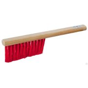 Щетка-сметка, искусственная щетина, трехрядная, деревянный корпус, 320 мм