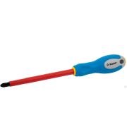 Отвертка Отвертка ЗУБР ПРОФИ ЭЛЕКТРИК Отвертка Cr-V, трехкомпонент рукоятка, высоковольтная до ~1000В, PH №3, 150 мм