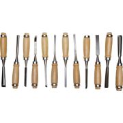 Набор STAYER PROFI Стамески фигурные с деревянной ручкой, 12 шт