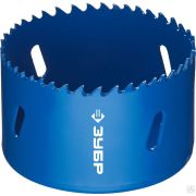 Коронка биметаллическая, быстрорежущая сталь ЗУБР 73 мм