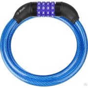 Замок ЗУБР Профессионал, тросовый, кодовый, с изменяемым кодом, длина троса - 1200 мм, d 10 мм