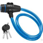 Замок ЗУБР Профессионал, тросовый, 3 ключа в комплекте, длина троса 650 мм, d 10 мм