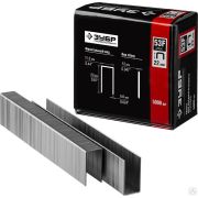 Скобы для степлера плоские тип 53F, 5000 шт ЗУБР 22 мм