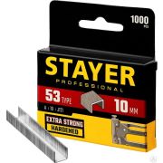 Скобы для степлера узкие тип 53, 1000 шт STAYER 10 мм
