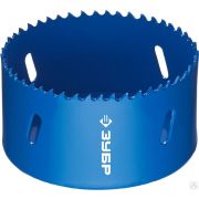 Коронка биметаллическая, быстрорежущая сталь ЗУБР 83 мм