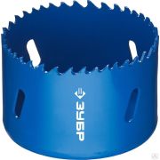 Коронка биметаллическая, быстрорежущая сталь ЗУБР 67 мм