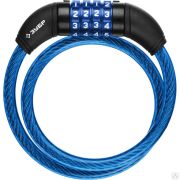 Замок ЗУБР Профессионал, тросовый, кодовый, с изменяемым кодом, длина троса - 650 мм, d 10 мм