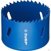 Коронка биметаллическая, быстрорежущая сталь ЗУБР 64 мм