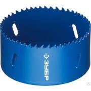 Коронка биметаллическая, быстрорежущая сталь ЗУБР 89 мм