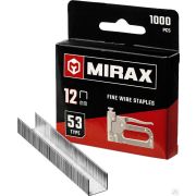 Скобы для степлера узкие тип 53, 1000 шт MIRAX 12 мм