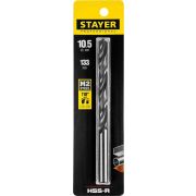 Сверло по металлу HSS-R, быстрорежущая сталь М2 S6-5-2 STAYER PROFI 105х133 мм