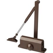 Доводчик дверной ЗУБР Профессионал, для дверей массой до 80 кг, цвет коричневый