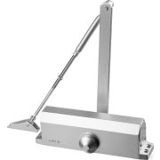 Доводчик дверной STAYER, для дверей массой до 100 кг, цвет серебро