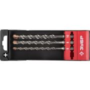 Бур ЗУБР Набор буров SDS-plus 3 шт 6 х 160, 8 х 160, 10 х 160 мм, Профессионал