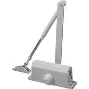 Доводчик дверной ЗУБР Профессионал, для дверей массой до 80 кг, цвет белый