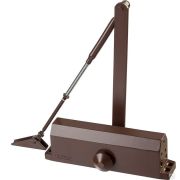 Доводчик дверной ЗУБР Профессионал, для дверей массой до 100 кг, цвет коричневый