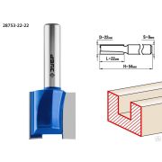 Фреза пазовая прямая ЗУБР 22x22 мм, хвостовик 8 мм