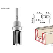 Фреза пазовая прямая с верхним подшипником ЗУБР 19x26 мм, хвостовик 8 мм