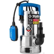 Дренажный насос для грязной воды ЗУБР, корпус - нерж сталь, 1100 Вт, Профессионал