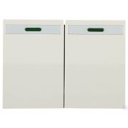 Выключатель СВЕТОЗАР ЭФФЕКТ двухклавишный, с эффектом свечения, без вставки и рамки, цвет бежевый, 10A/~250B