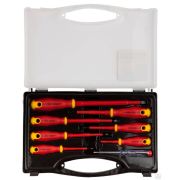 Набор STAYER PROFI ELECTRO Отвертки диэлектрические, тестер, 100-250В, Cr-V, 8 шт