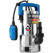 Дренажный насос для грязной воды ЗУБР, корпус - нерж сталь, 750 Вт, Профессионал