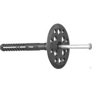 Дюбель для изоляционных материалов полипропиленовый, металлический стержень, 10 x 120 мм, 100 шт, ЗУБР