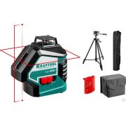 Нивелир лазерный, 2х360°, 20 м/70 м, IP54, точн +/-0,2 мм/м, штатив, в коробке KRAFTOOL LL360