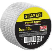 Серпянка самоклеящаяся FIBER-Tape, 5 см х 10 м, STAYER Professional 1246-05-10