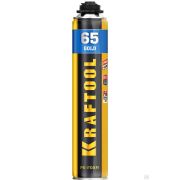 Пена монтажная мелкопористая с увеличенным выходом, пистолетная, всесезонная, 850 мл, SVS, KRAFTOOL GOLD 65