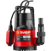 Дренажный насос ЗУБР с минимальным уровнем откачки, 400 Вт