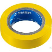 Изолента ПВХ, 10 м х 15 мм ЗУБР Электрик-10 желтая