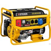 Генератор бензиновый с электростартером, 7000 Вт, STEHER GS-8000Е