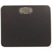 Выключатель СВЕТОЗАР ГАММА с подсветкой, одноклавишный, без вставки и рамки, цвет темно-серый металлик, 10A/~250B