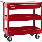 Инструментальная тележка ЗУБР с выдвижным ящиком, 1 ящик + 2 полки, 737х383х785 мм, Мастер